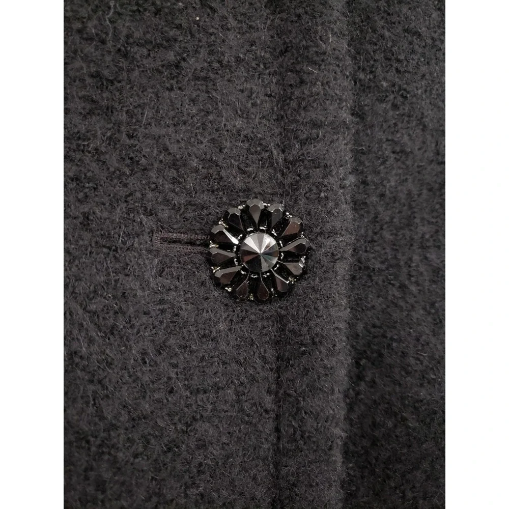 NEVER‎ WORN Kate Spade Wool Alpaca Blend Faux Fur Black Penny Lane Coat Peacoat